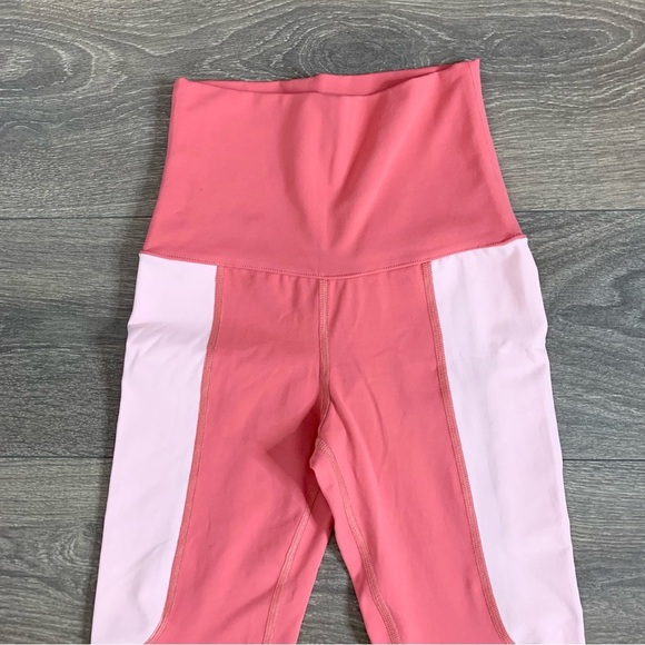 Live The Process Geometric Colorblock High Rise Leggings Pink Size XS - Picture 6 of 16
